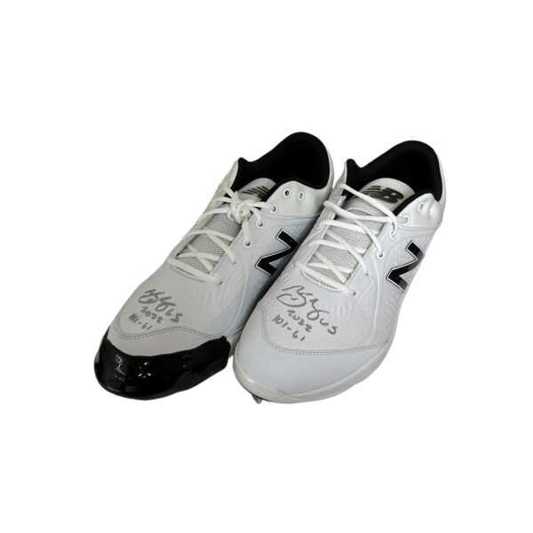 Signed Trevor May Playoff Cleats.