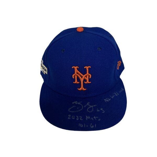 Signed Trevor May New York Mets Playoff Hat